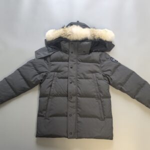 Canada Goose Wyndham Parka Gray/Black Label With Fur Down Jacket  (29 Style Jacket)