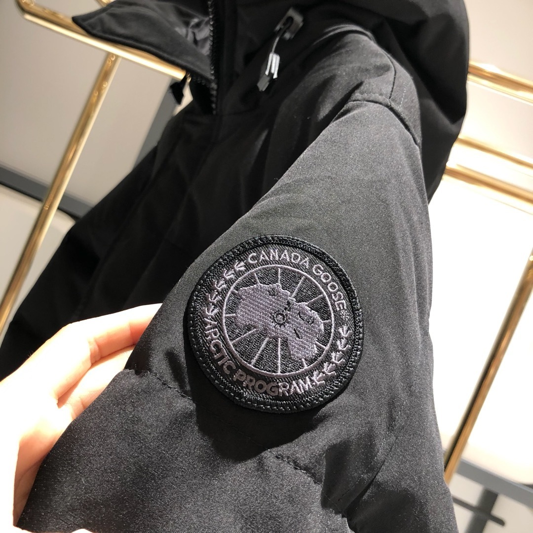 Canada Goose MacMillan Black/ Black Label Parka Down Jacket (17 Style Jacket) - Image 4
