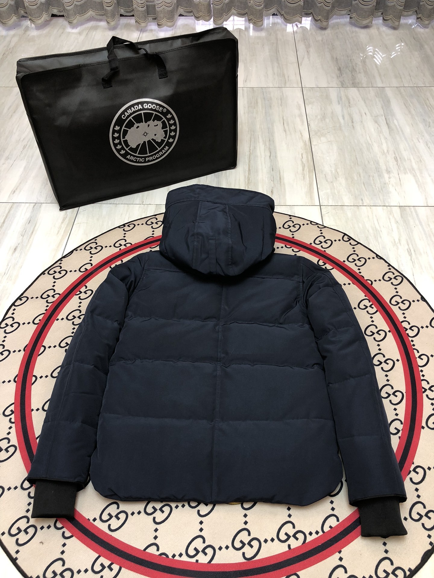 Canada Goose MacMillan Navy Blue/Red Label Parka Down Jacket (17 Style Jacket) - Image 2