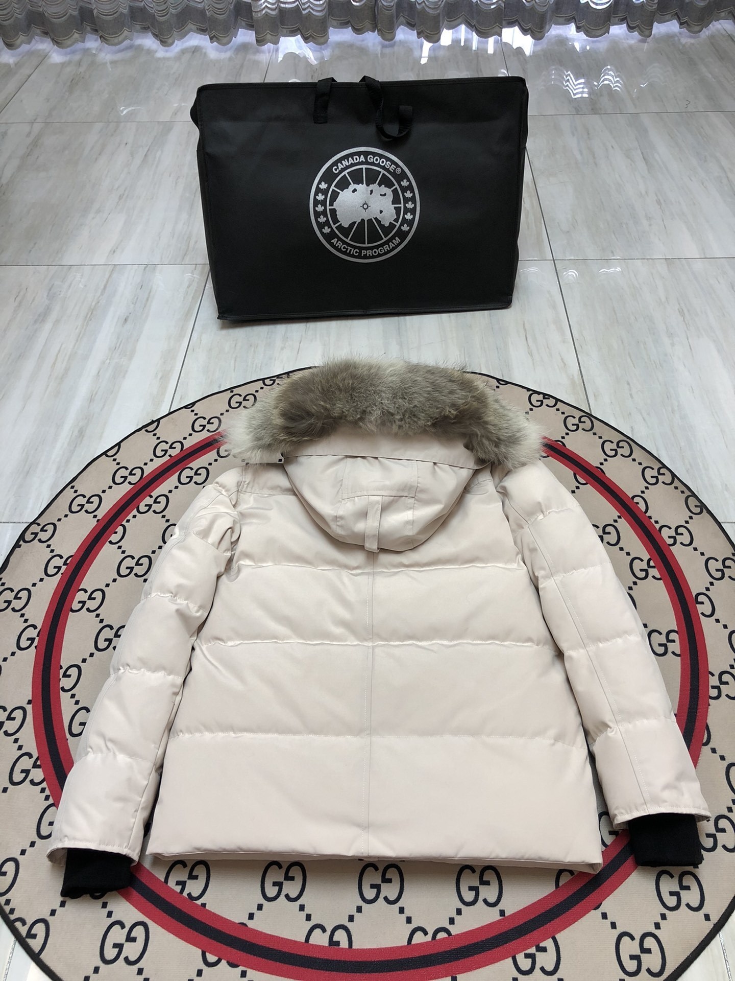 Canada Goose Wyndham Parka White/Red Label With Fur Down Jacket (29 Style Jacket) - Image 2