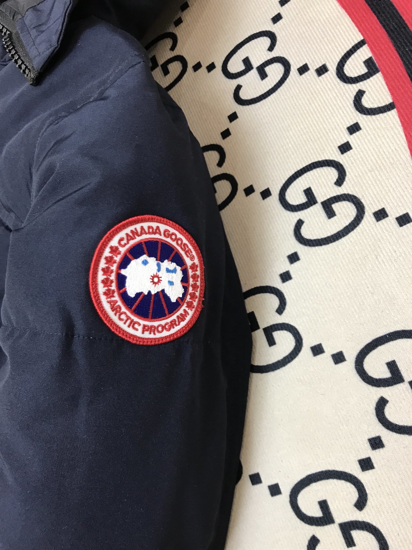 Canada Goose MacMillan Navy Blue/Red Label Parka Down Jacket (17 Style Jacket) - Image 5